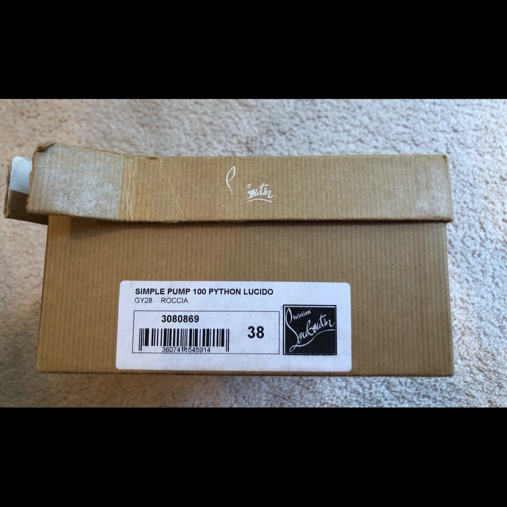 Christian Louboutin Python Lucido Simple Pumps 100 - image 5